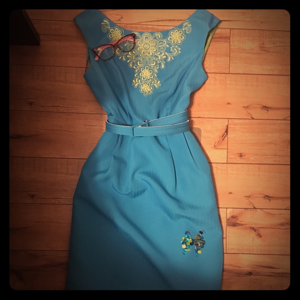 60’s aesthetic Dress and earrings